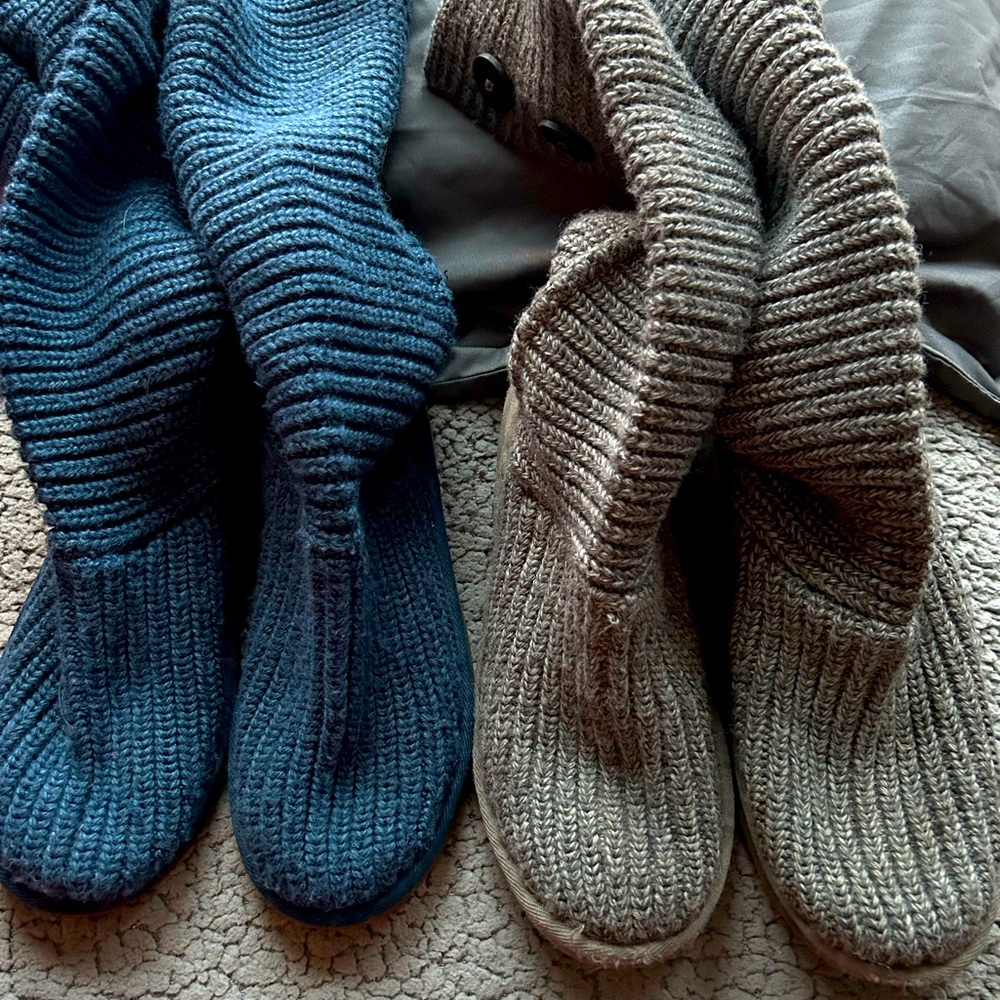 Cable knit UGG (2pair) Women’s Size 9 - can sell together or separate